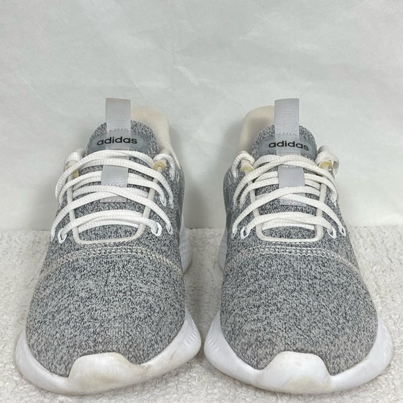 Adidas Womens Grey Cloudfoam Casual Comfy Lightweight Lace Up Sneaker Sz US 9.5 - Picture 3 of 11